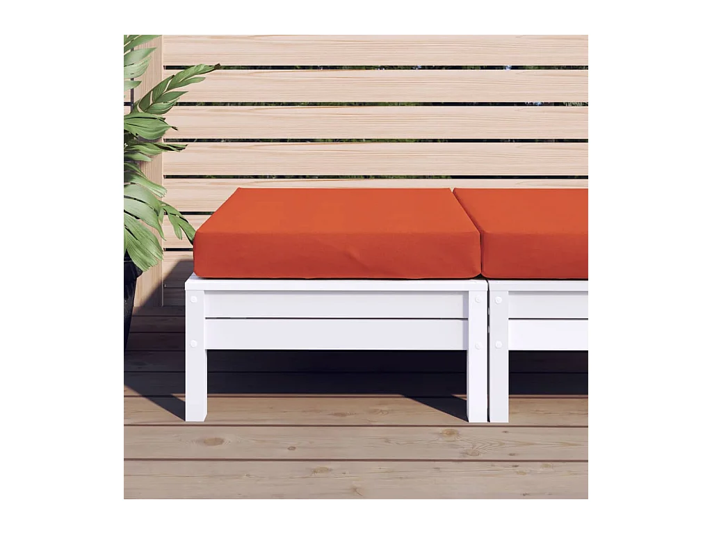 Coussin de palette rouge mélangé 60x60x10 cm tissu FR346378