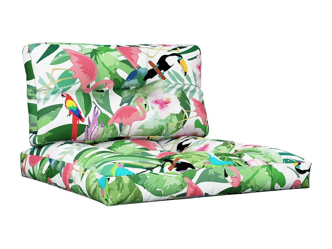 Coussins de palette lot de 2 multicolore tissu FR774783