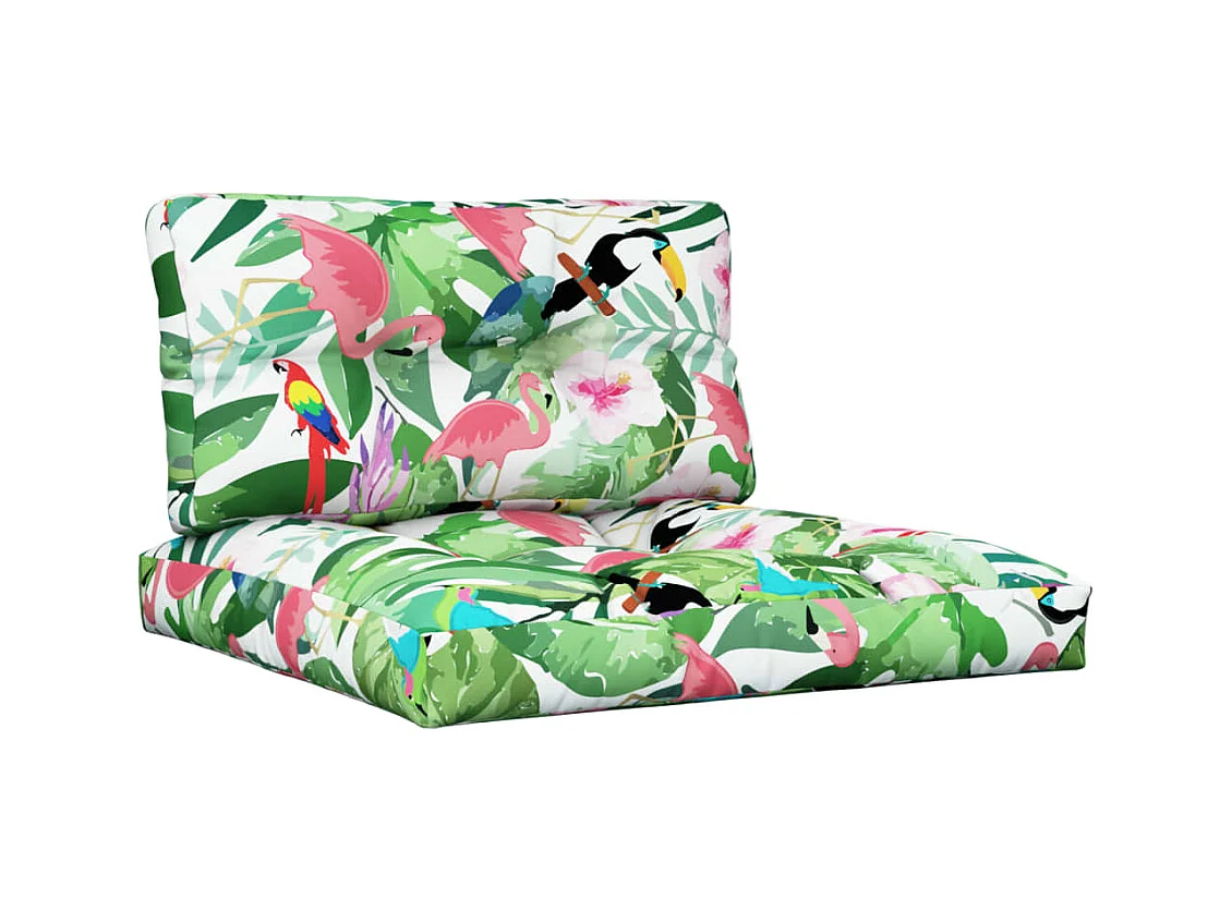 Cojines para sofá de palets 2 piezas tela multicolor ES389249