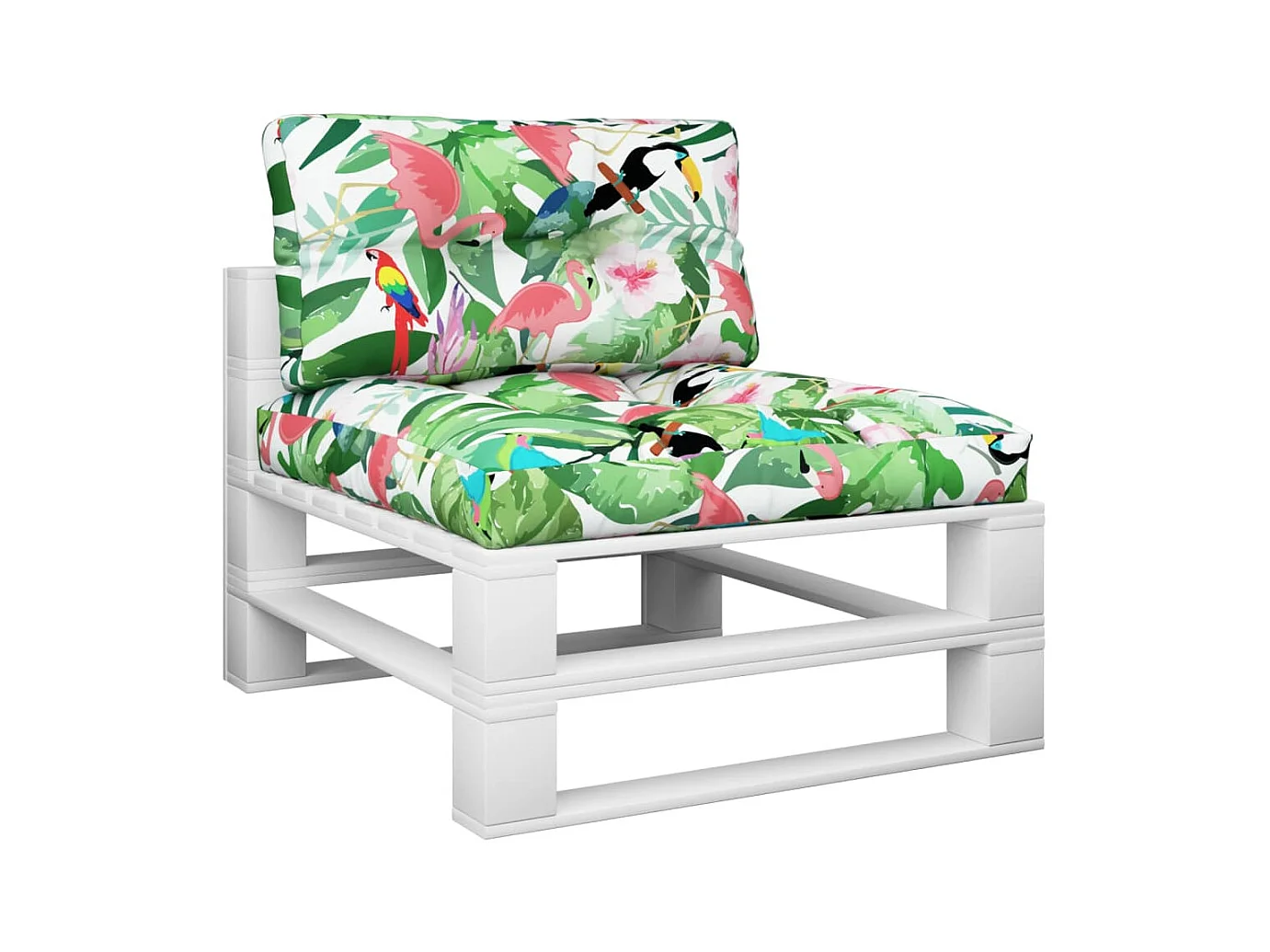 Cojines para sofá de palets 2 piezas tela multicolor ES389249