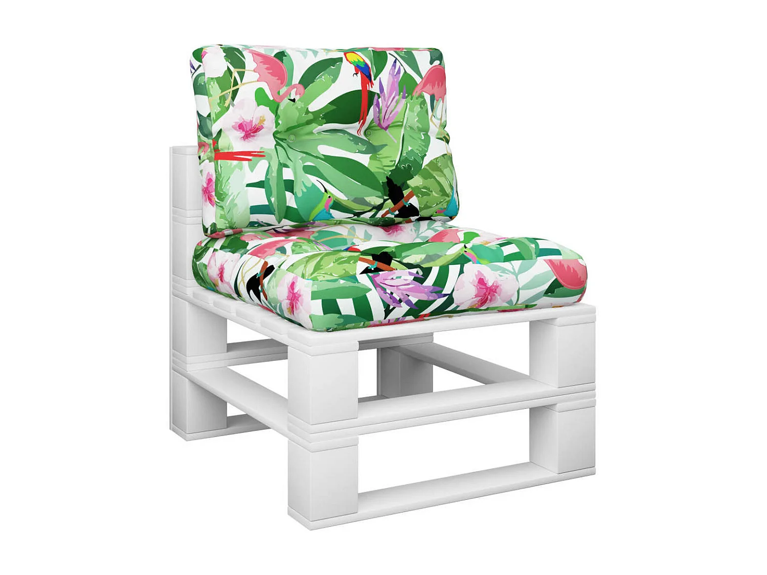 Coussins de palette lot de 2 multicolore tissu FR969890