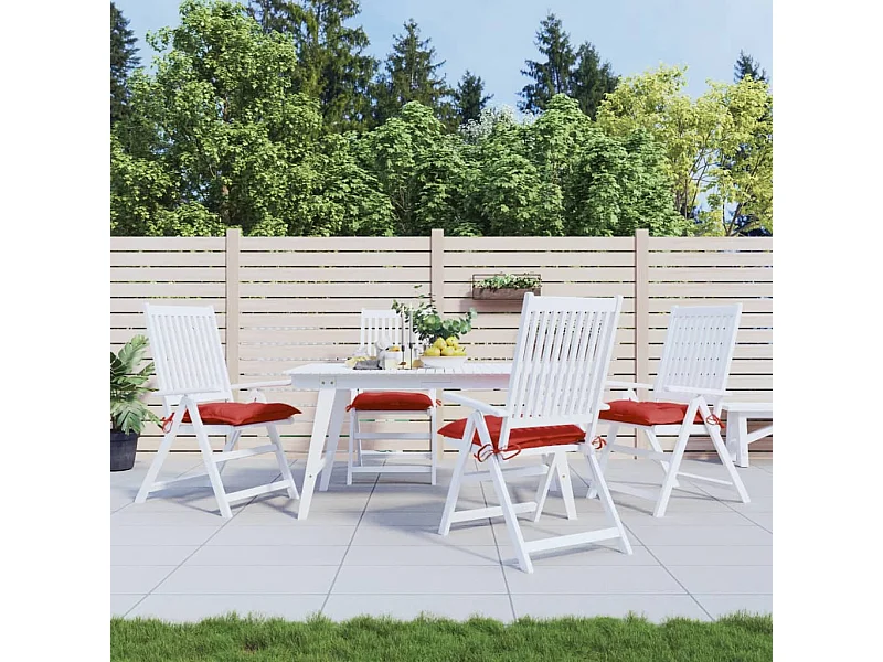 Almofadões para móveis de paletes 4 pcs tecido oxford vermelho PT906978