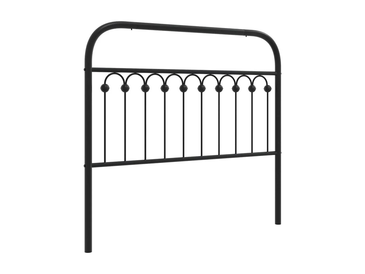 Tête de lit métal noir 107 cm FR897679