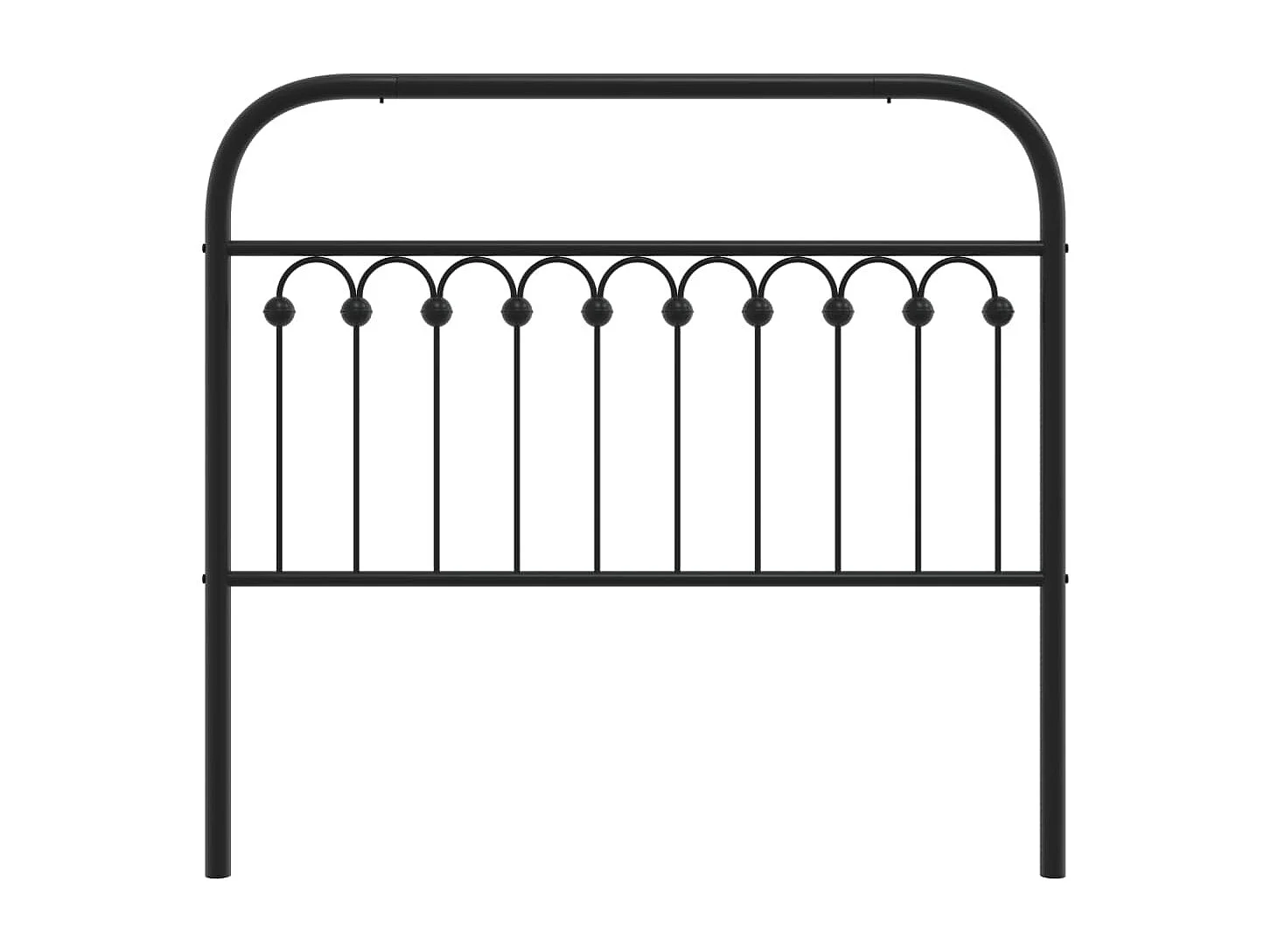 Tête de lit métal noir 107 cm FR897679