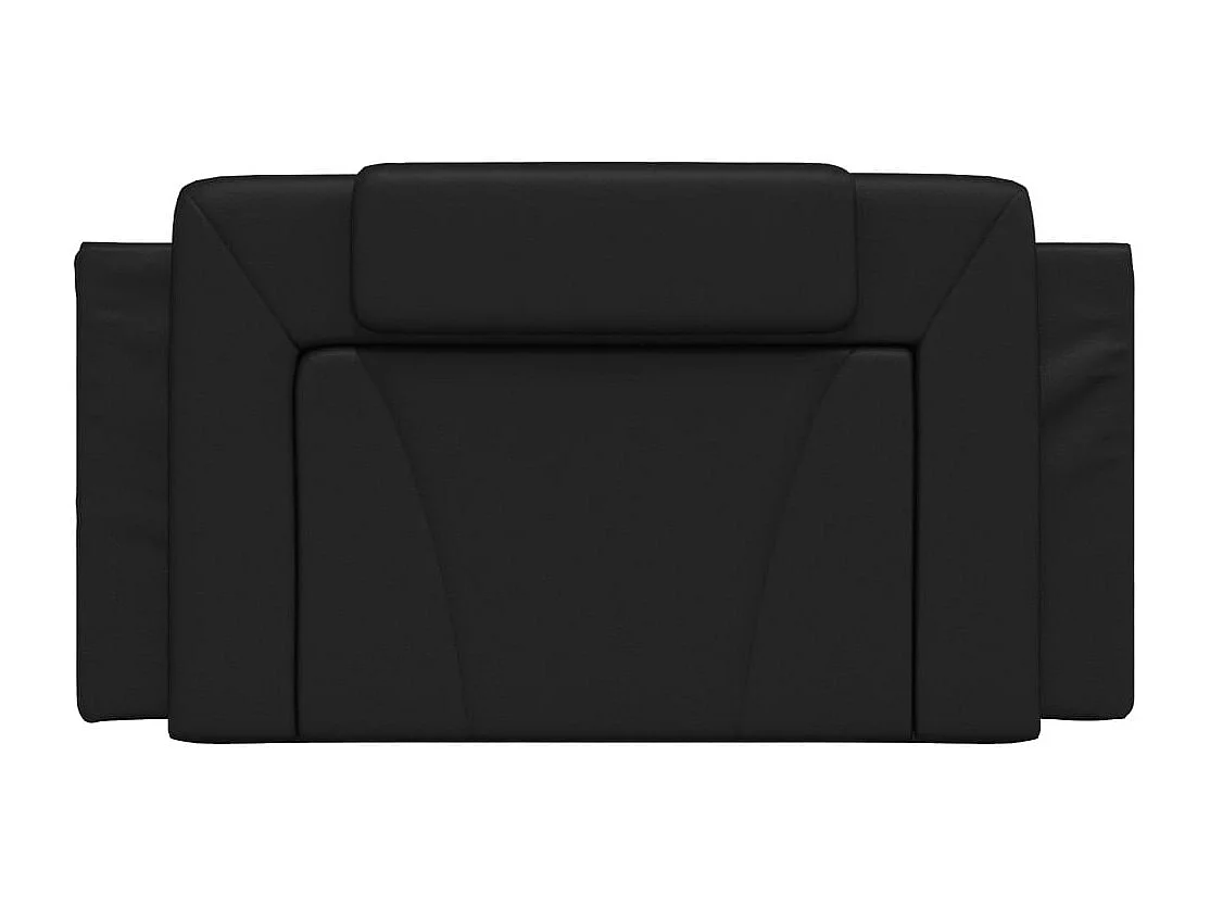 Testata del letto | Cuscino Testiera Nero 100 cm in Similpelle