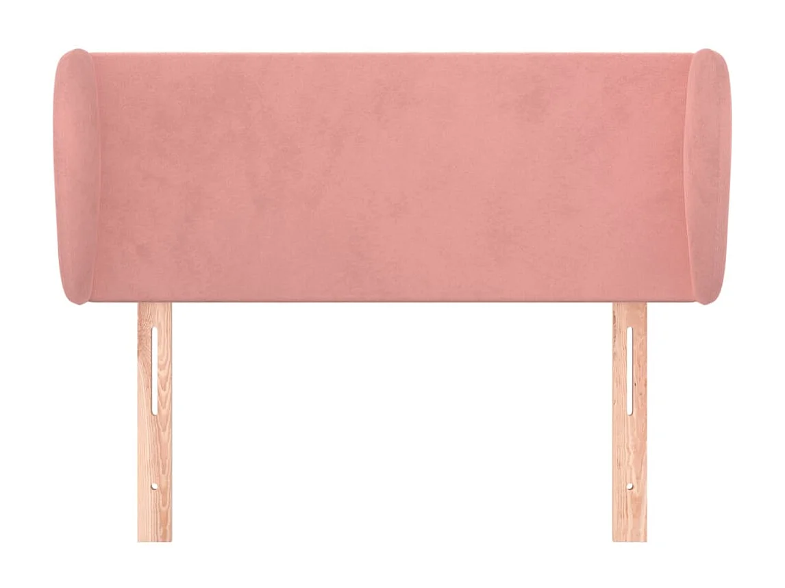 Tête de lit avec oreilles Rose 83x23x78/88 cm Velours FR860163