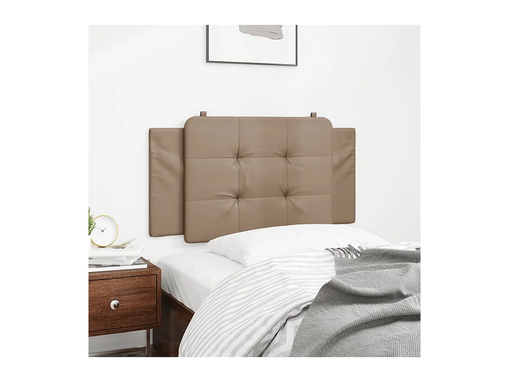 Coussin de tête de lit cappuccino 100 cm similicuir FR879548