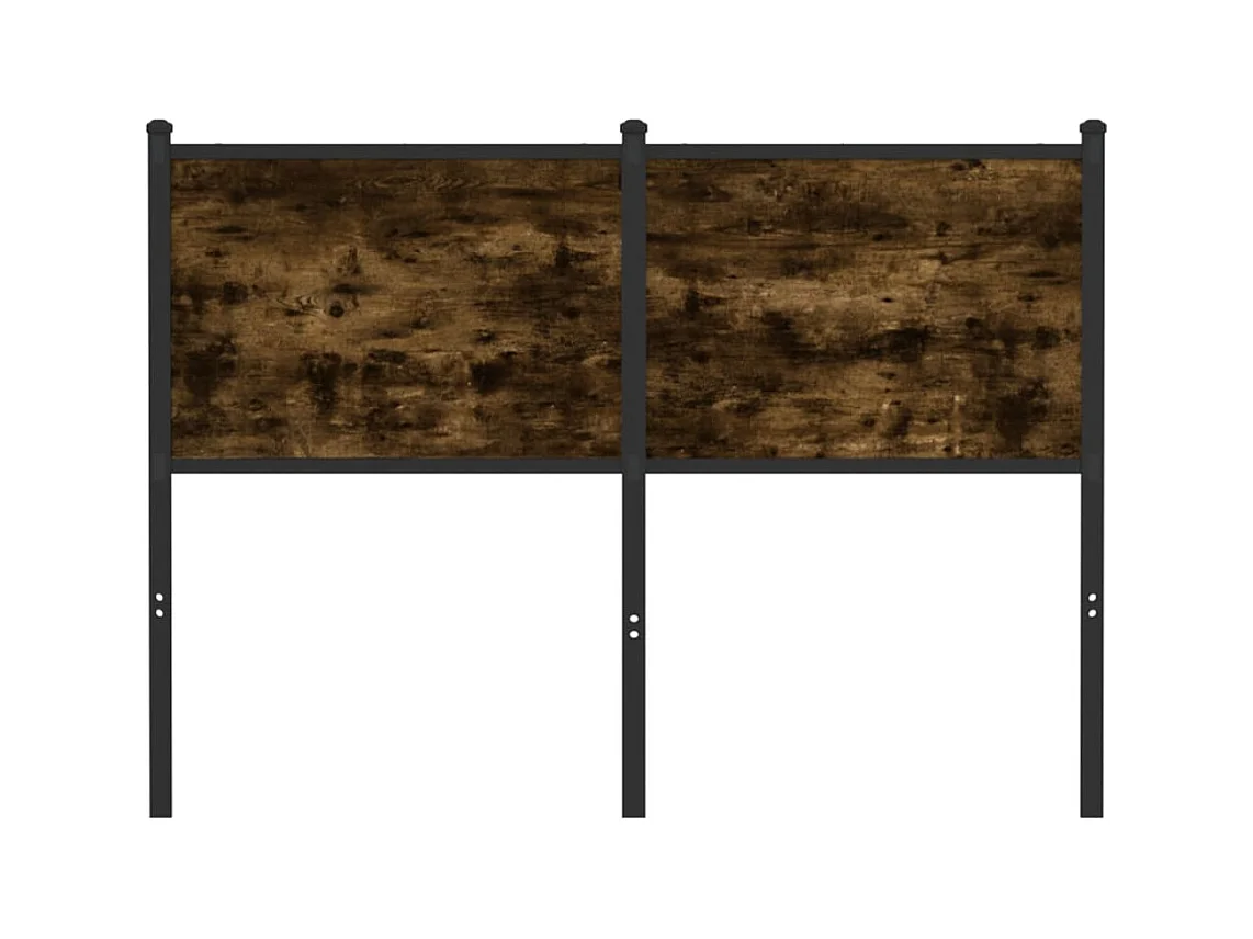 Tête de lit chêne fumé 120 cm bois d'ingénierie et acier FR616717