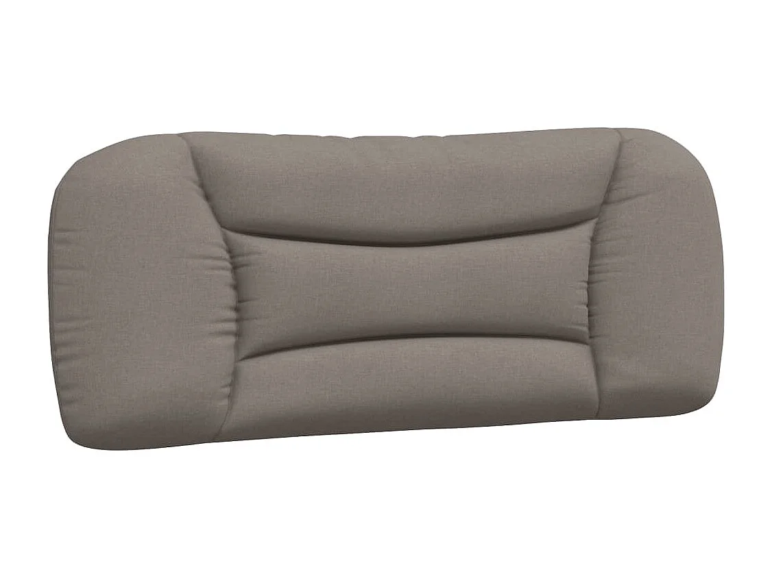 Coussin de tête de lit taupe 100 cm tissu FR192813