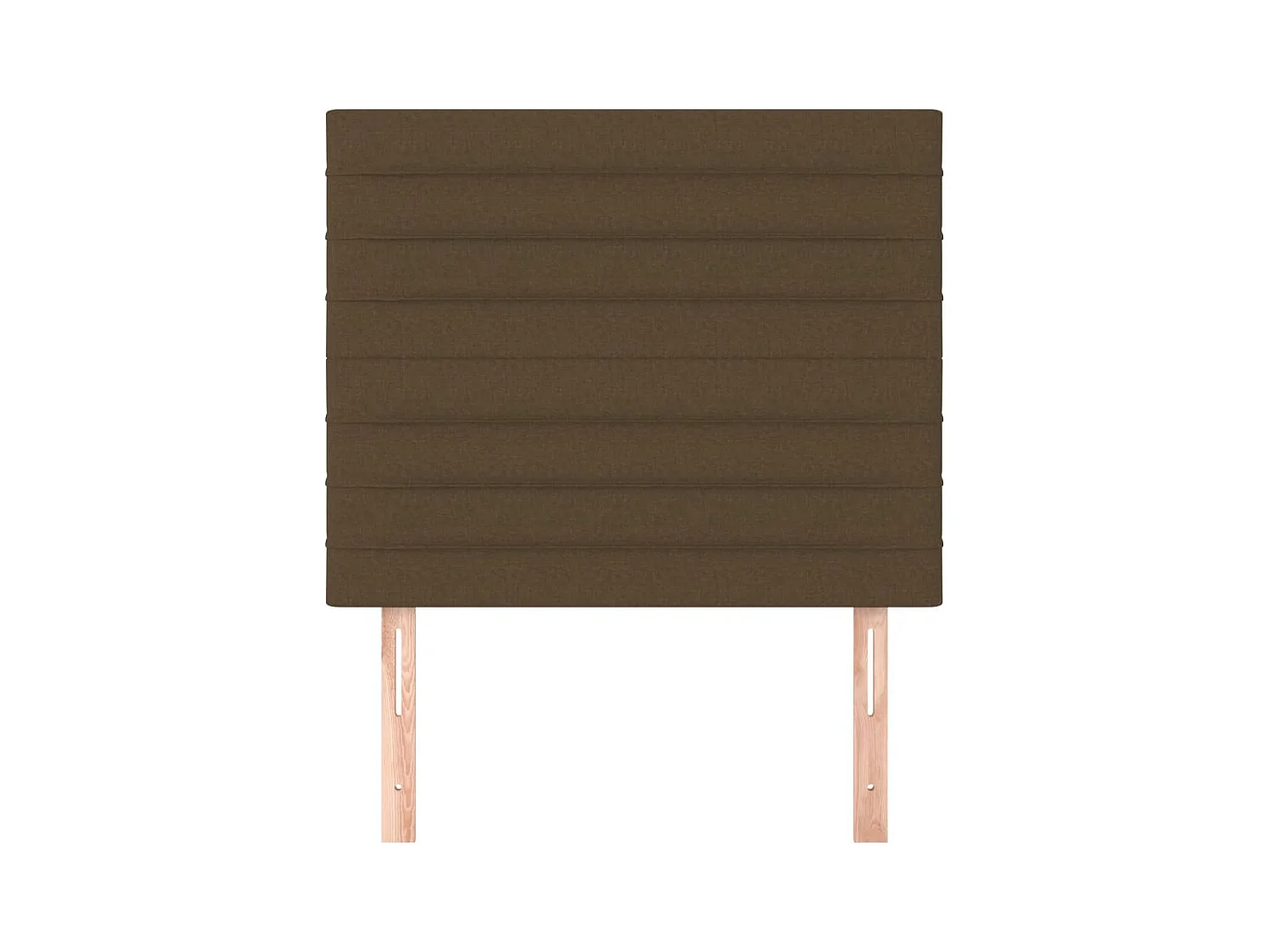 Têtes de lit 2 pcs Marron Foncé 90x5x78/88 cm Tissu FR161527