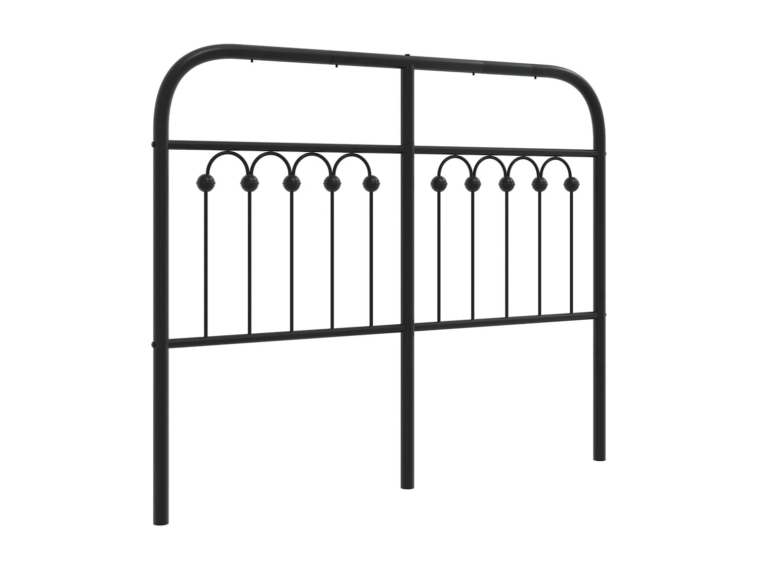 Testiera | Testata del letto in Metallo Nero 120 cm