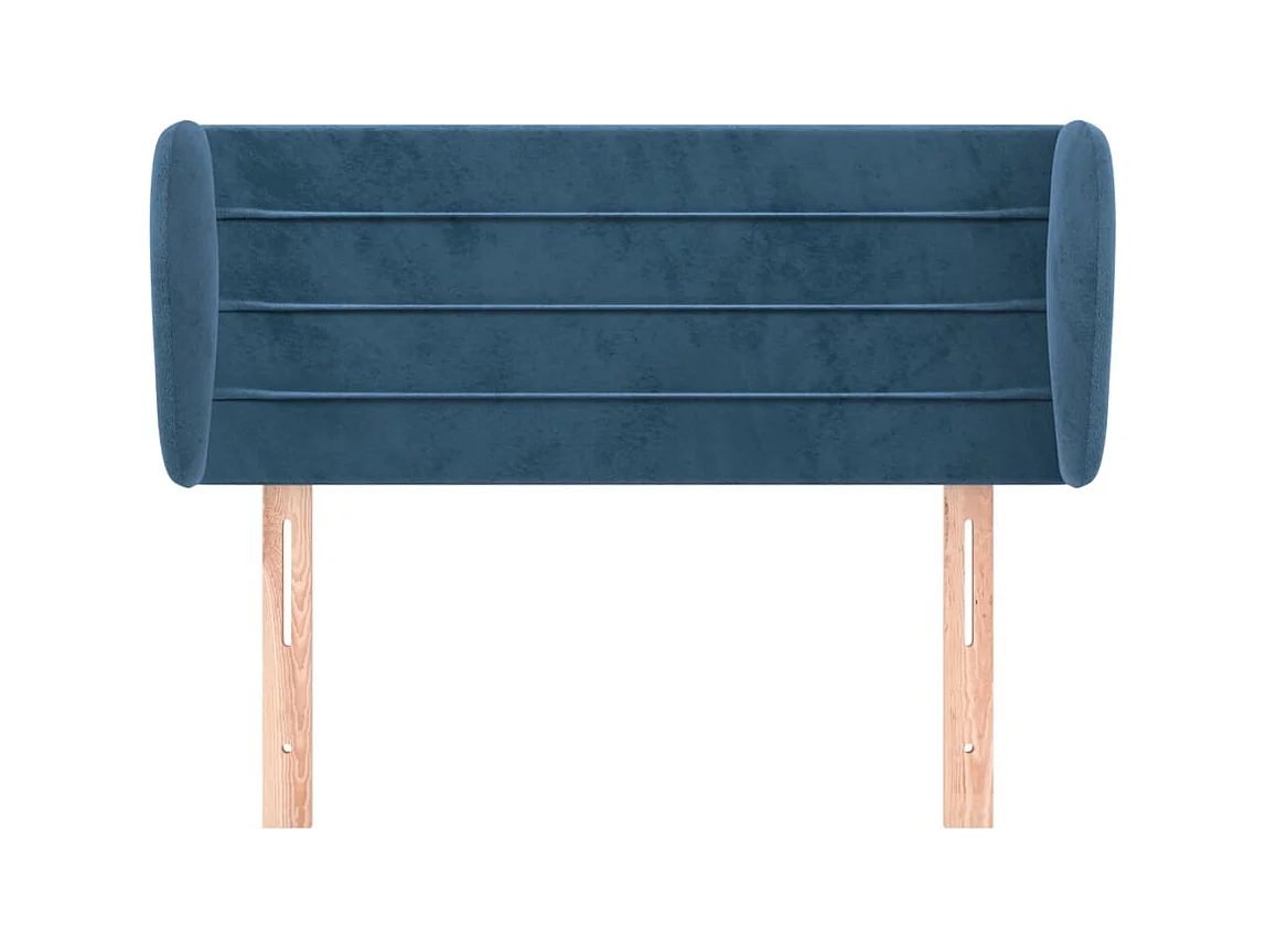 Tête de lit avec oreilles Bleu foncé 83x23x78/88 cm Velours FR322353