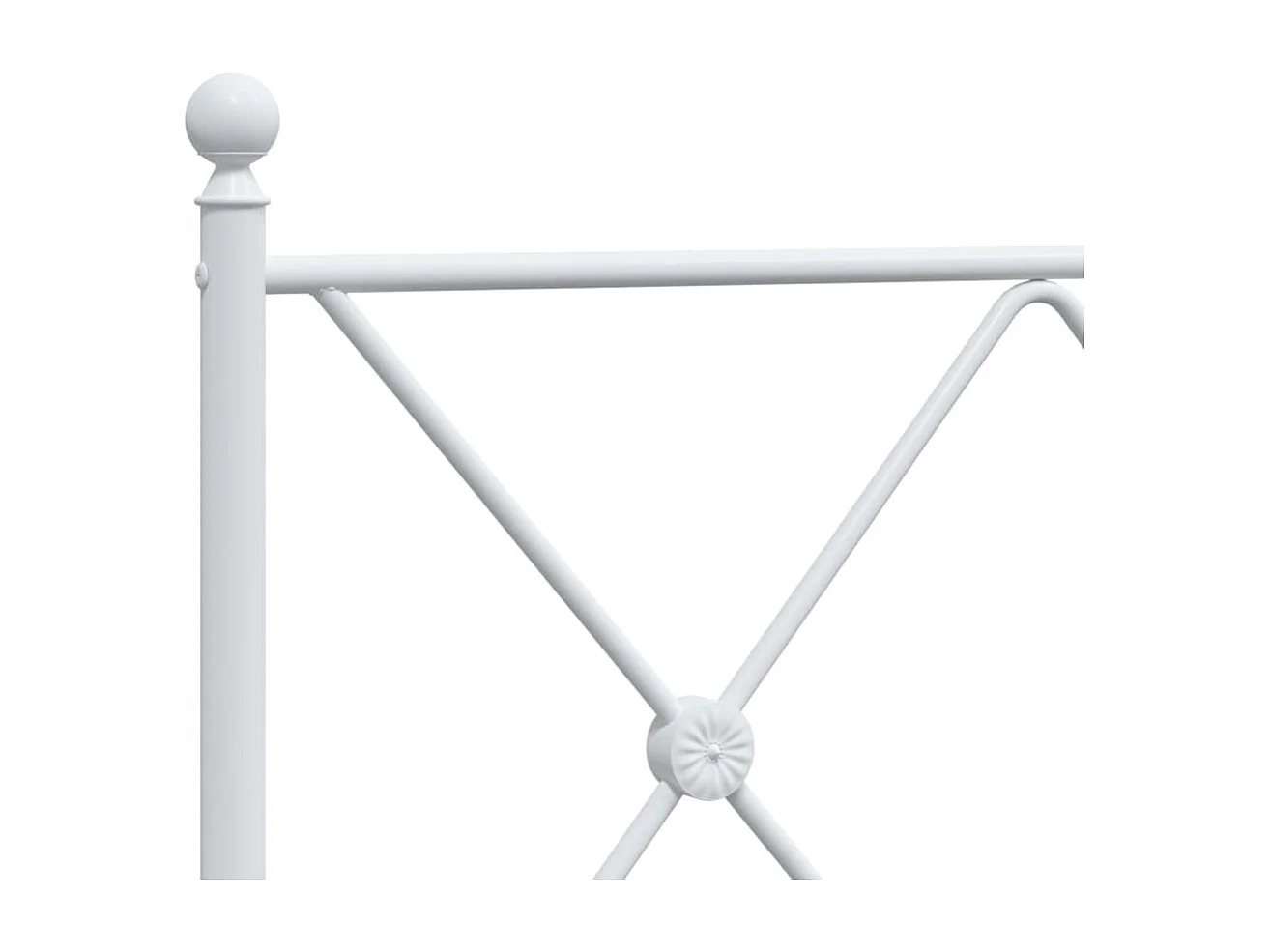 Tête de lit métal blanc 90 cm FR770158