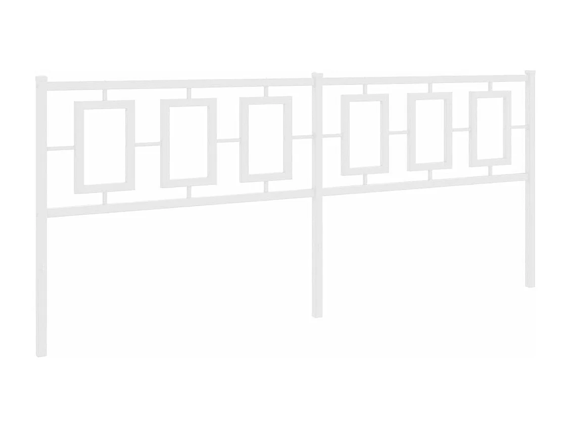 Tête de lit métal blanc 193 cm FR507415