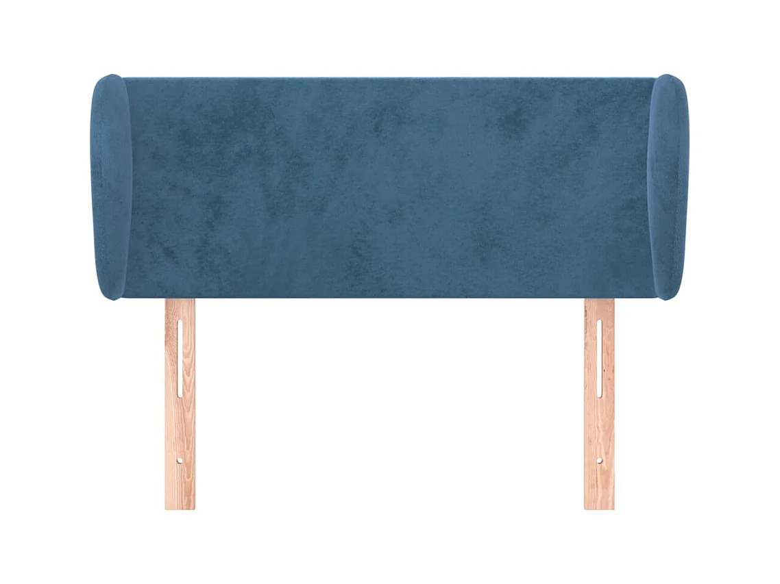 Tête de lit avec oreilles Bleu foncé 103x23x78/88 cm Velours FR718224