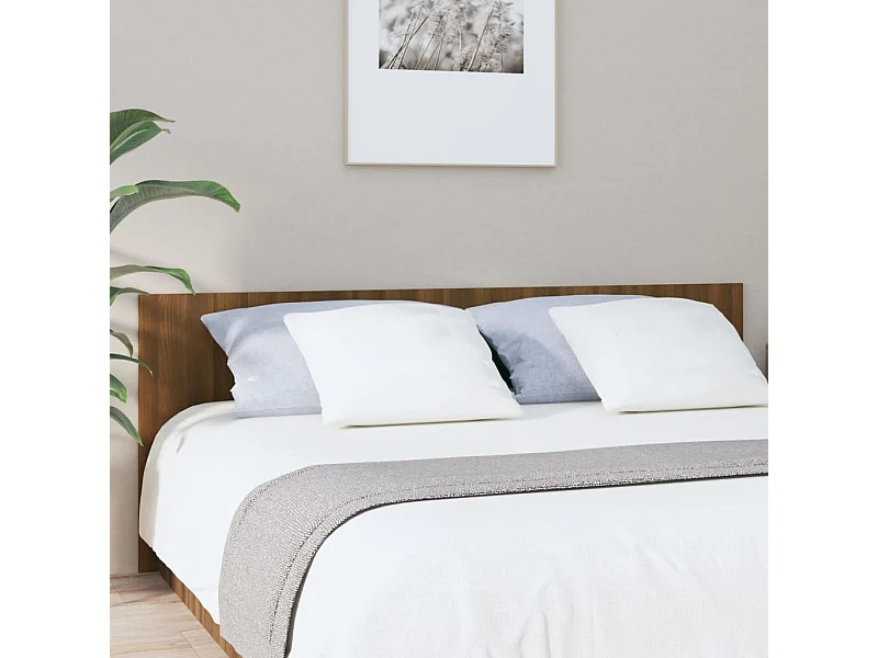 Cabeceira cama 200x1,5x80 cm derivados madeira carvalho fumado PT156987