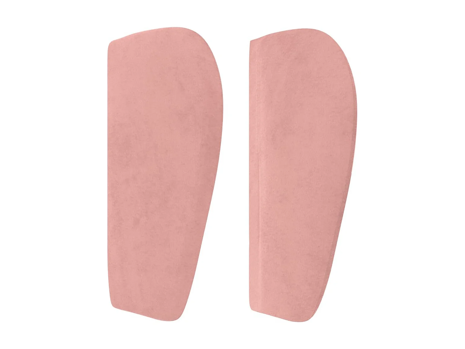 Testiera | Testata del letto ad Orecchio Rosa 103x23x78/88 cm in Velluto