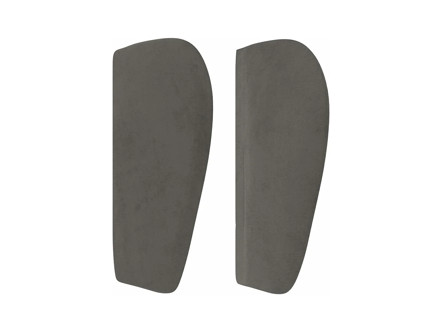 Tête de lit avec oreilles Gris foncé 103x23x78/88 cm Velours FR722150