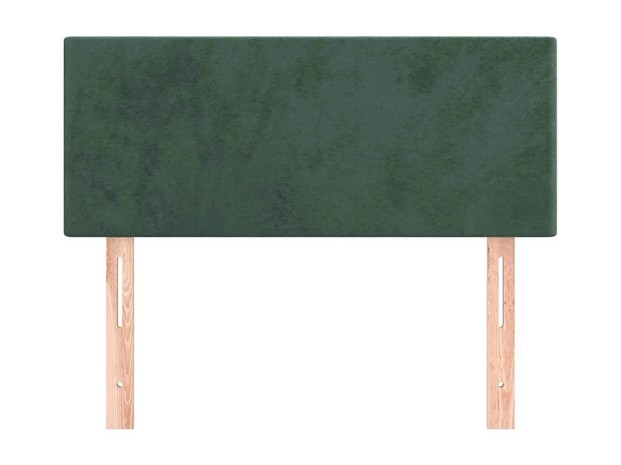 Hoofdbord 100x5x78/88 cm fluweel donkergroen BE959246