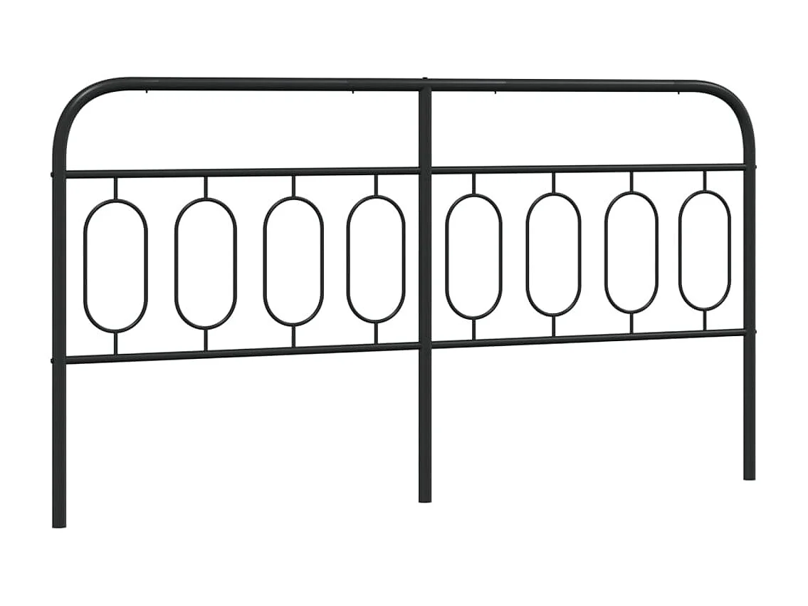 Tête de lit métal noir 183 cm FR421140