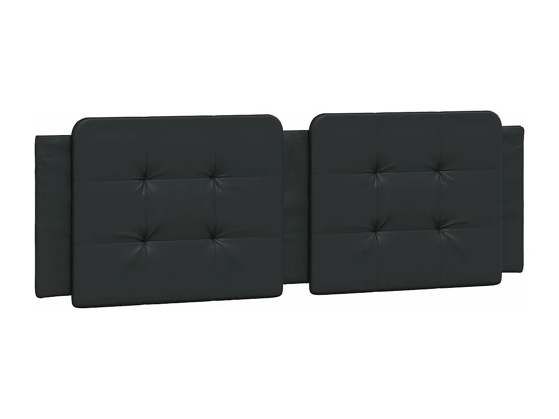 Coussin de tête de lit noir 160 cm similicuir FR576060