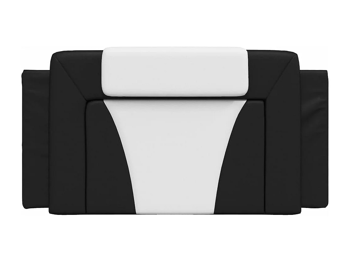 Testata del letto | Cuscino Testiera Nero e Bianco 100 cm in Similpelle