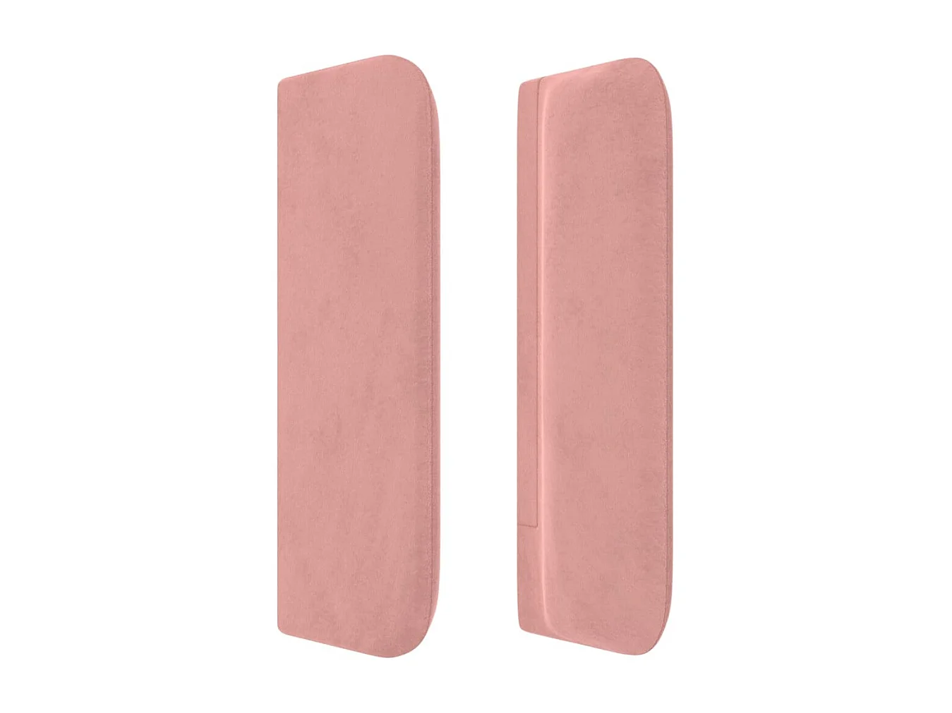 Tête de lit avec oreilles Rose 83x16x78/88 cm Velours FR166767