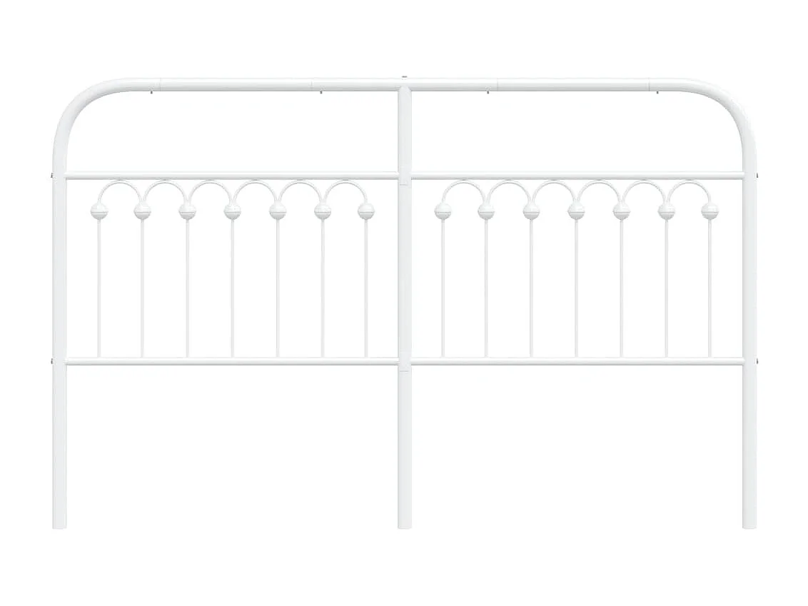 Cabeceira de cama 160 cm metal branco PT787242