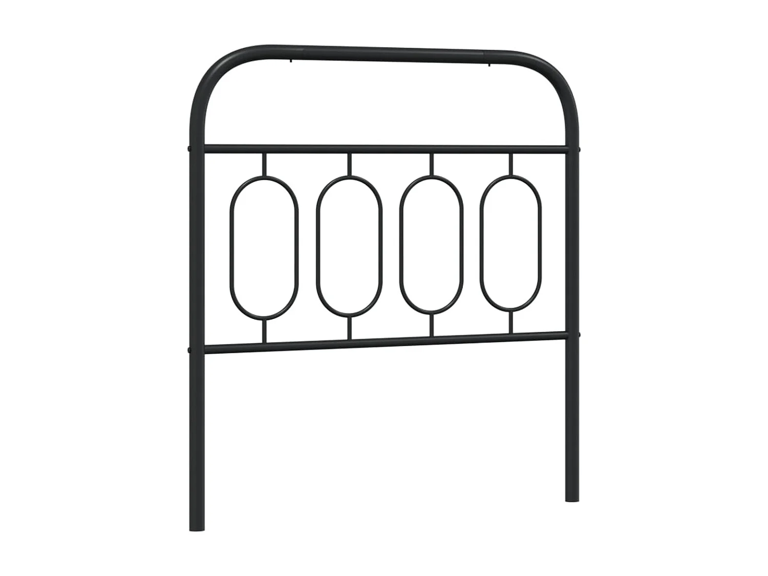 Tête de lit métal noir 90 cm FR779134