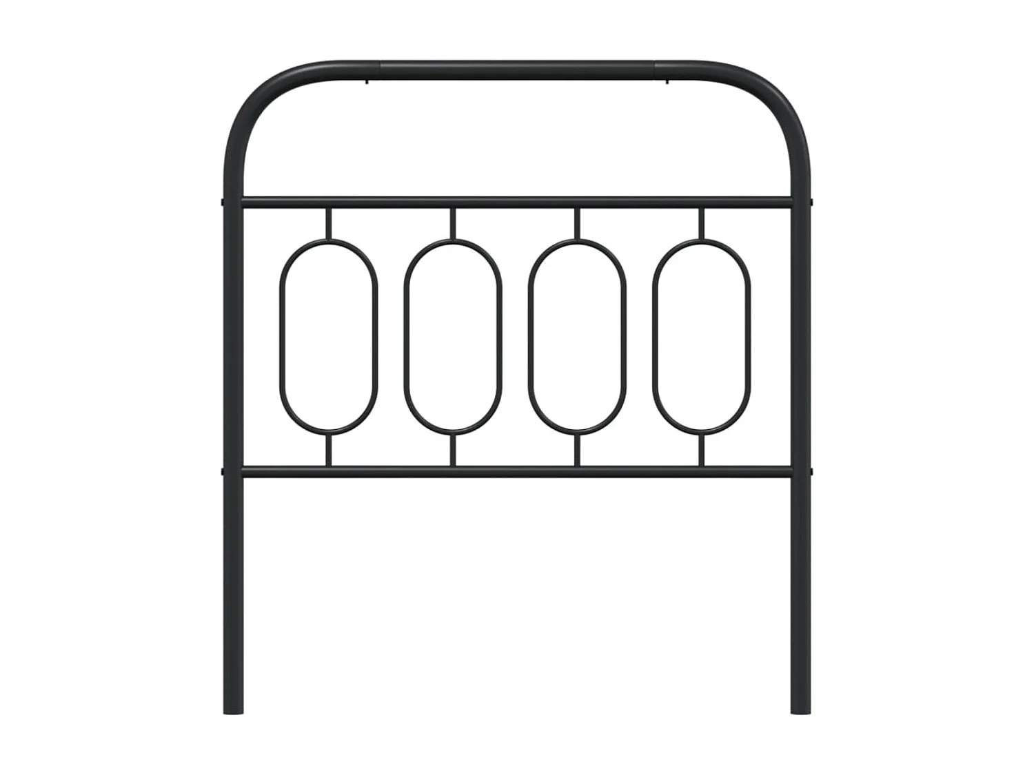 Tête de lit métal noir 90 cm FR779134