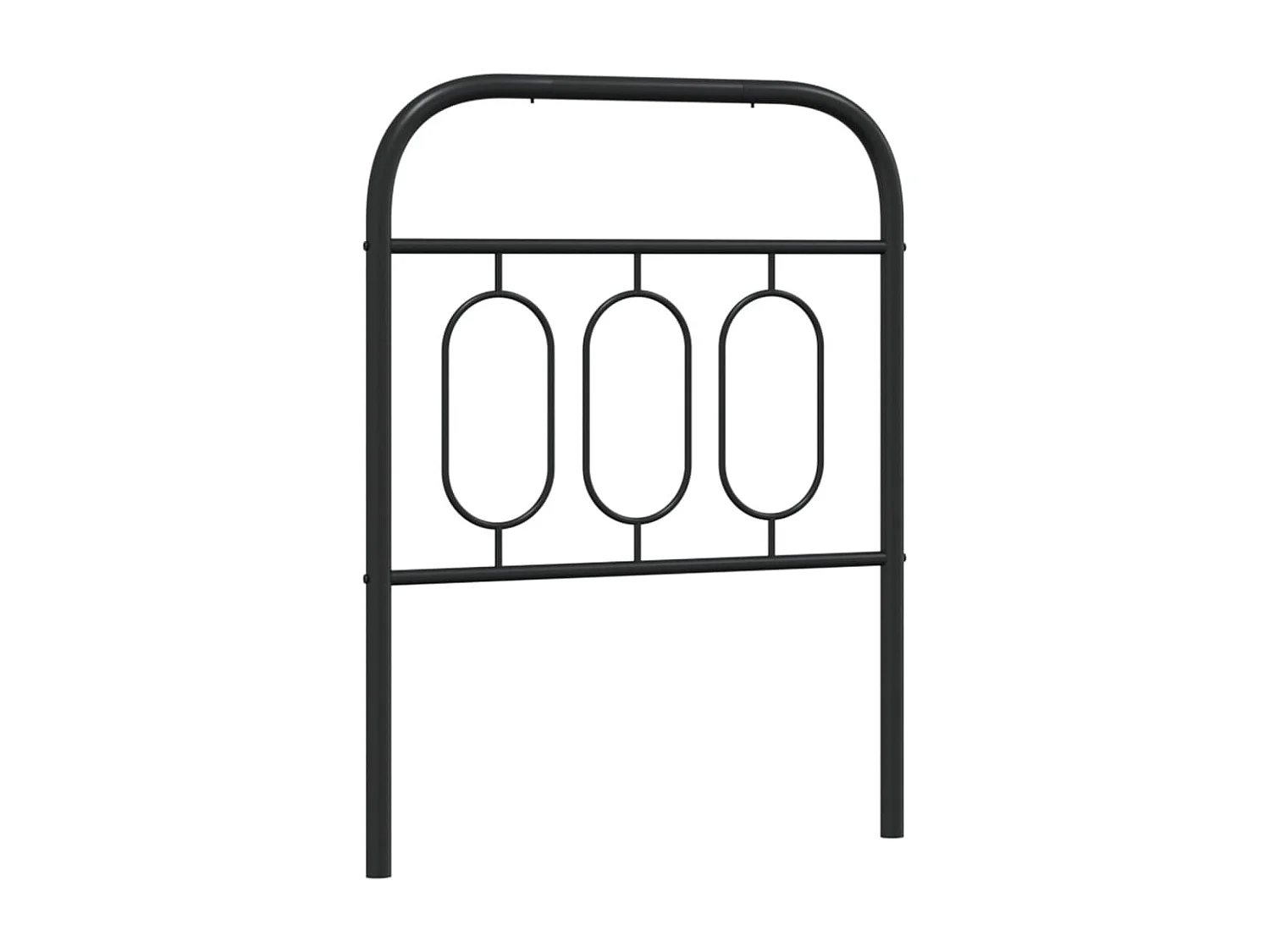 Tête de lit métal noir 75 cm FR637406