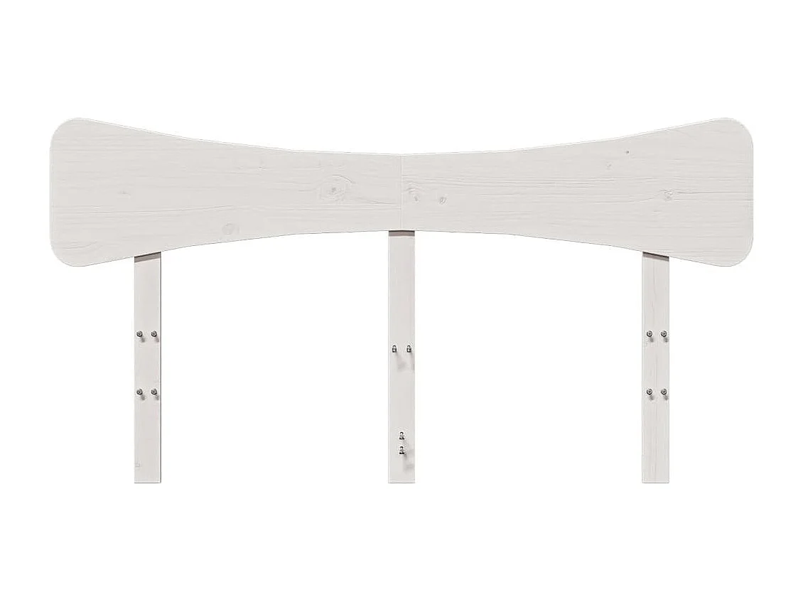 Testiera | Testata del letto Bianca 150 cm in Legno Massello di Pino