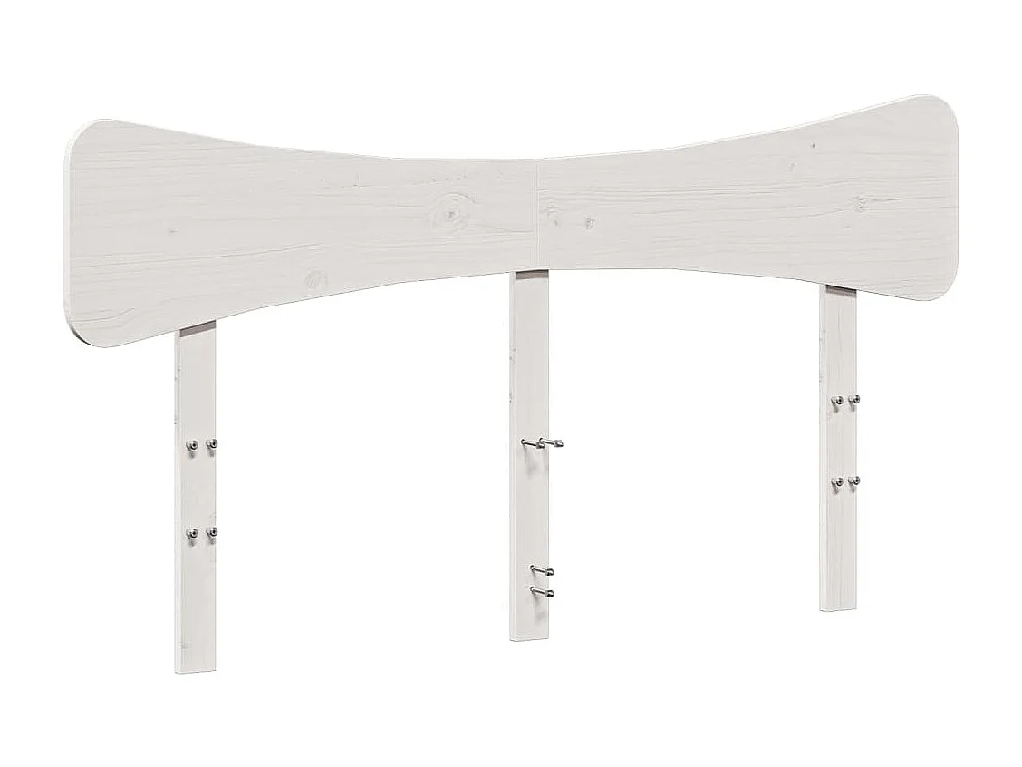 Testiera | Testata del letto Bianca 150 cm in Legno Massello di Pino