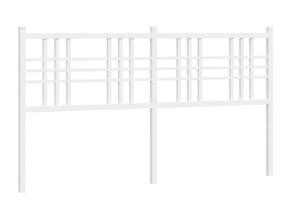 Hoofdbord 160 cm metaal wit BE610977