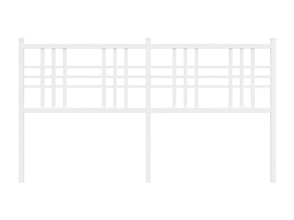 Testiera | Testata del letto in Metallo Bianco 160 cm
