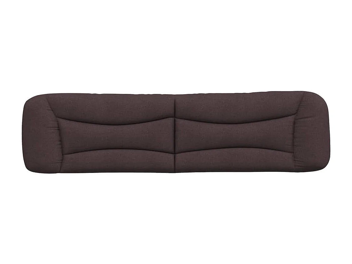 Coussin de tête de lit marron foncé 200 cm tissu FR137274