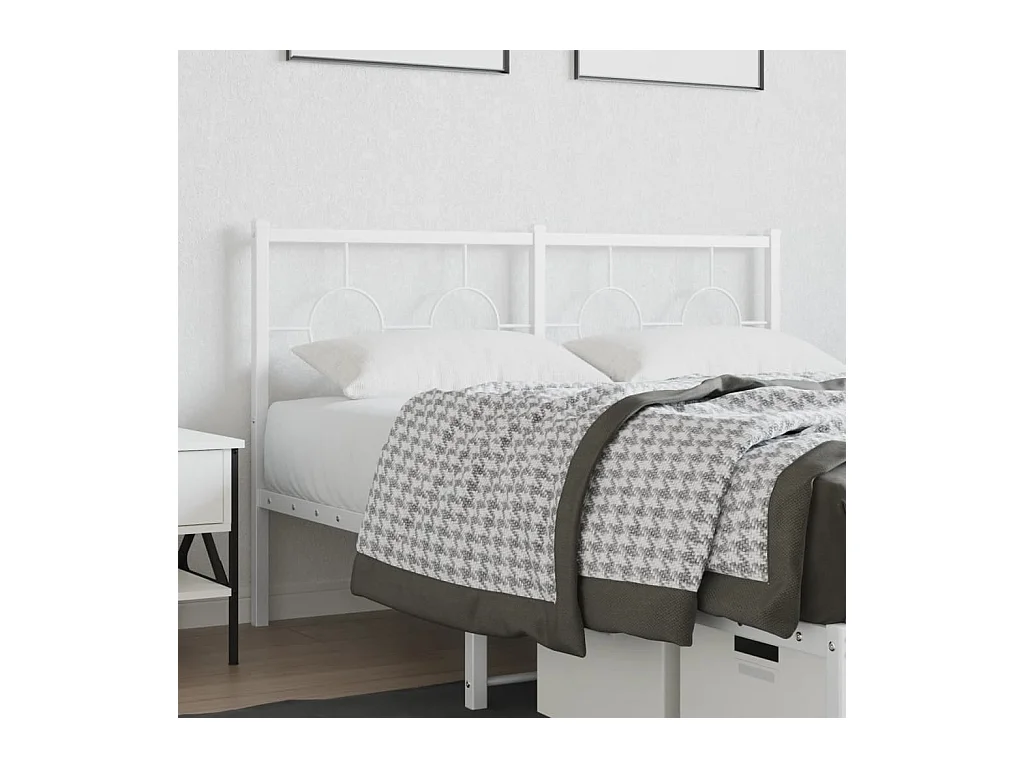 Tête de lit métal blanc 140 cm FR801780