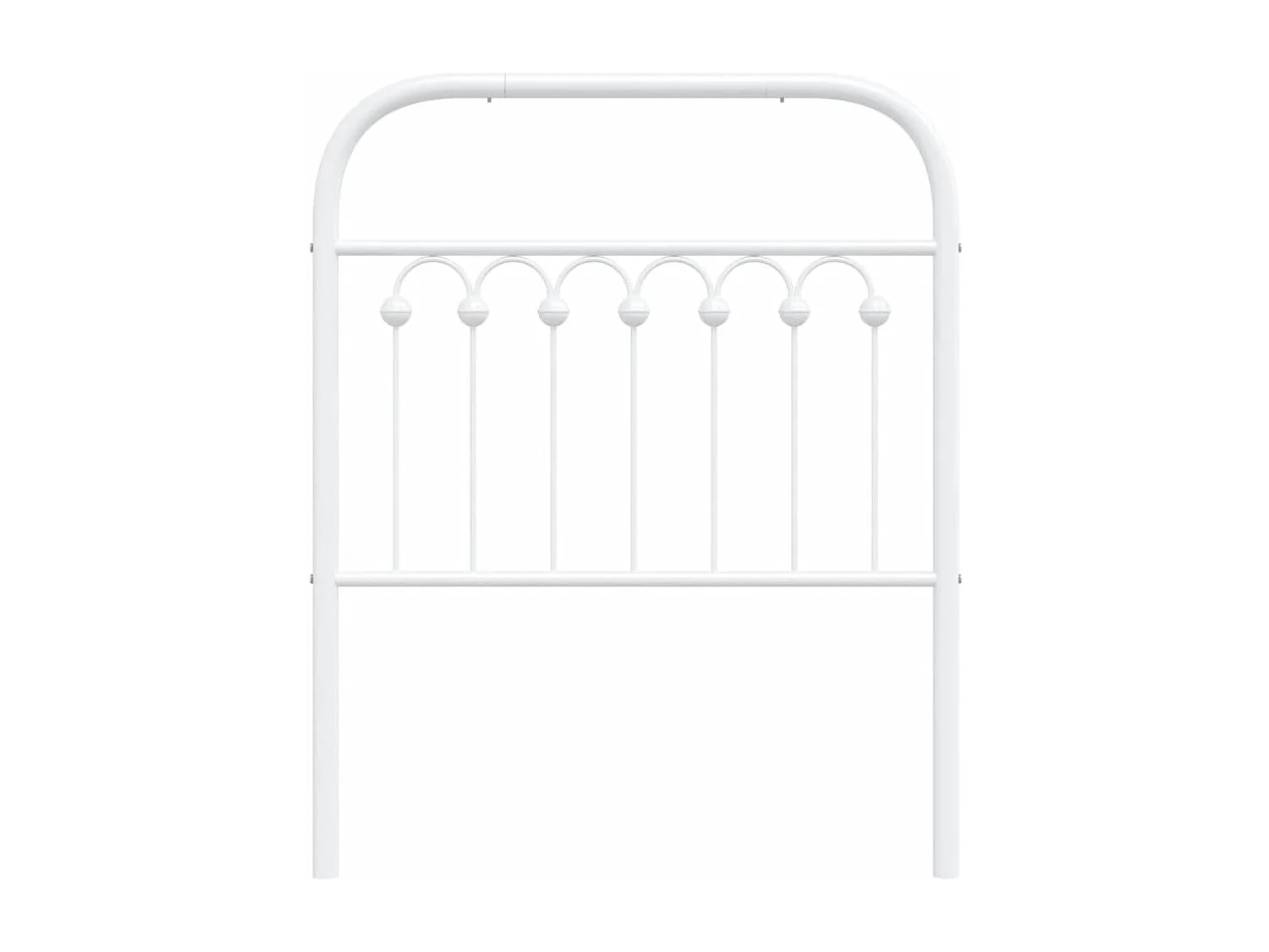 Tête de lit métal blanc 75 cm FR635606