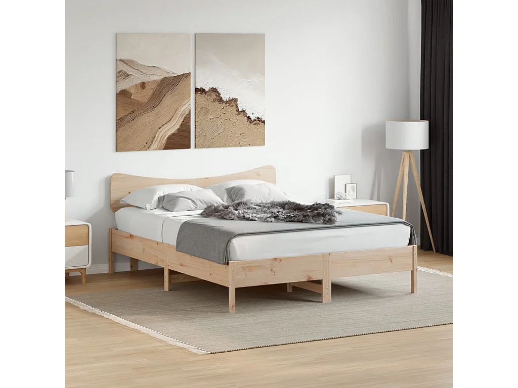 Tête de lit 150 cm bois massif de pin FR570681