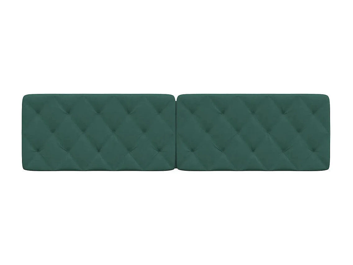 Coussin de tête de lit vert foncé 200 cm velours FR768867