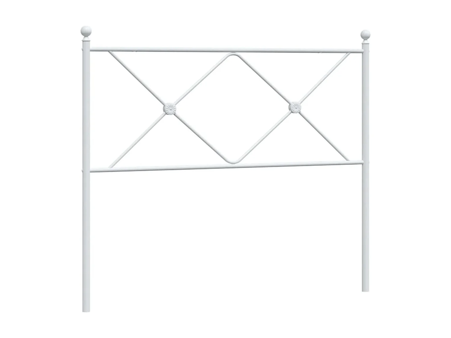 Tête de lit métal blanc 100 cm FR730182
