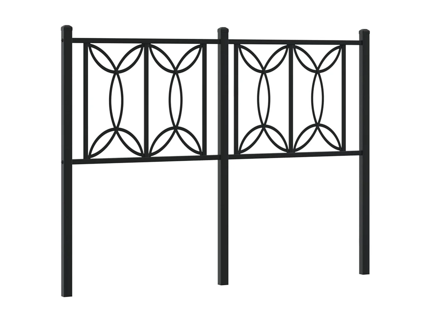 Tête de lit métal noir 120 cm FR781479