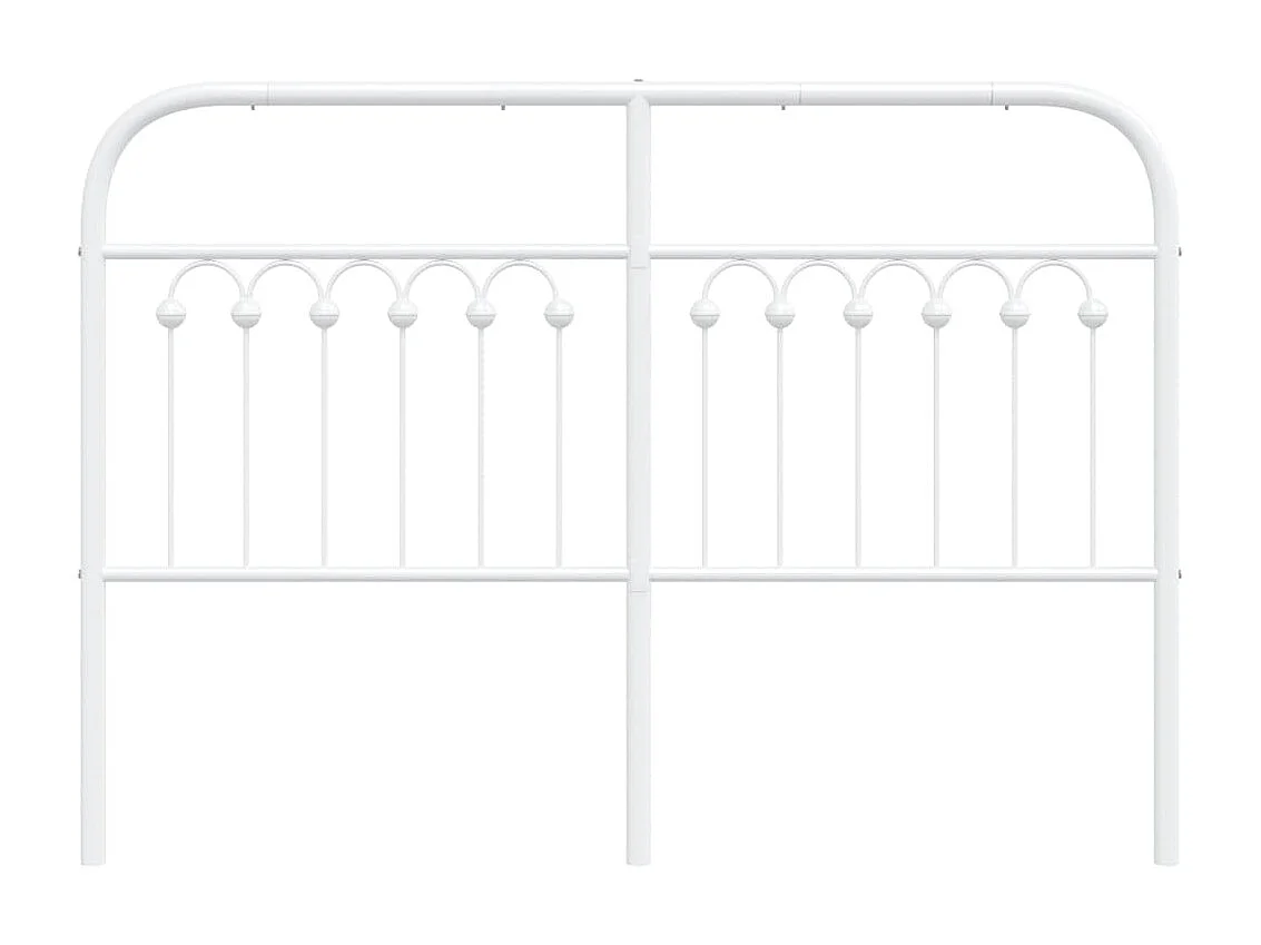 Cabecero de metal blanco 135 cm ES884796