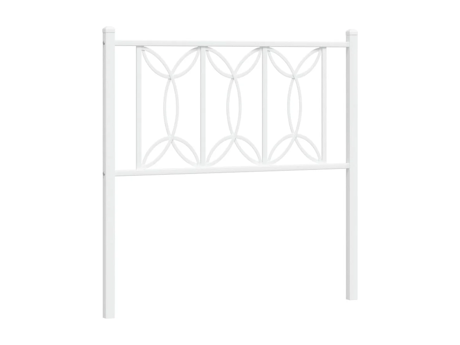 Cabeceira de cama 90 cm metal branco PT973574