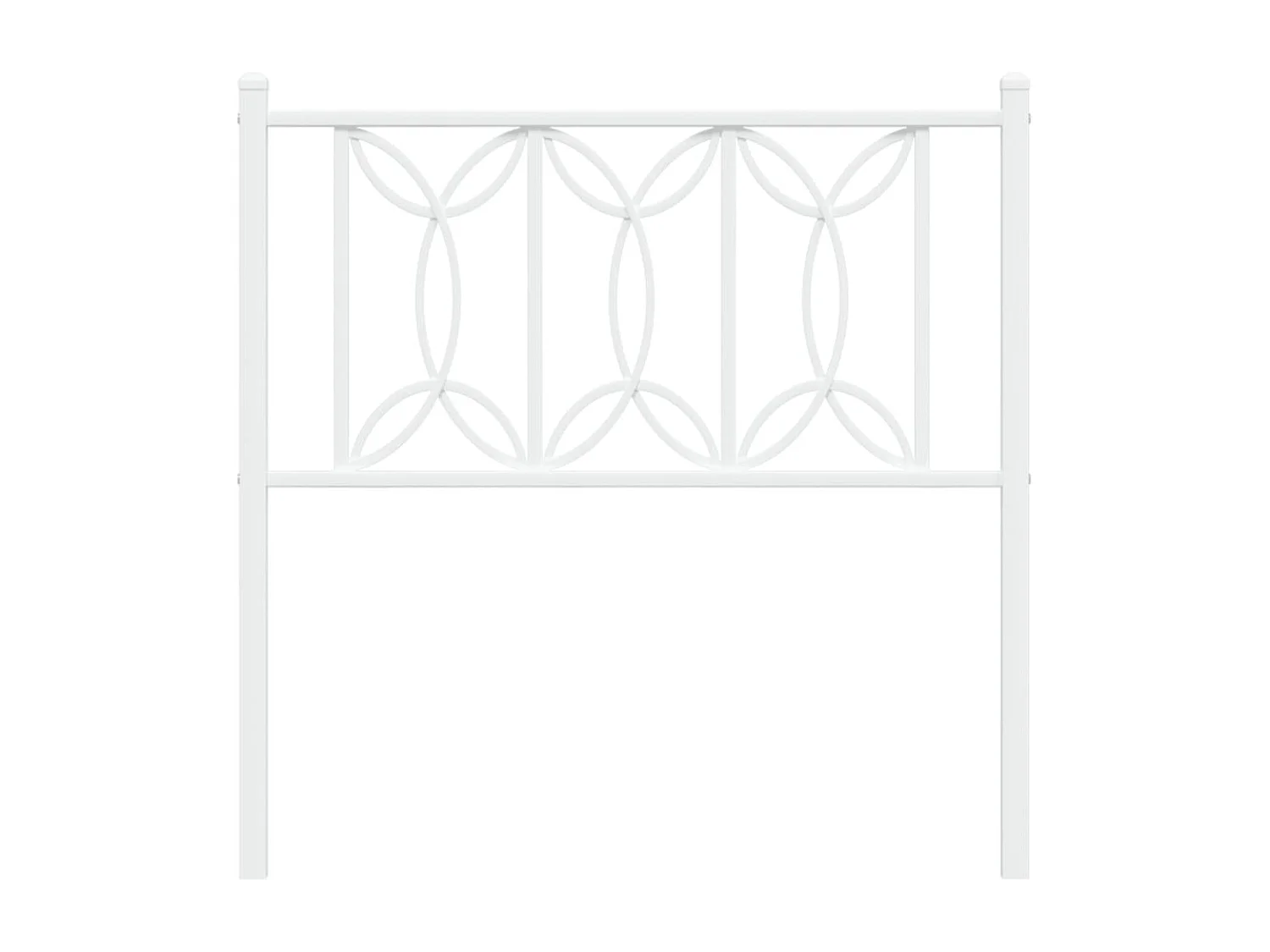Cabeceira de cama 90 cm metal branco PT973574