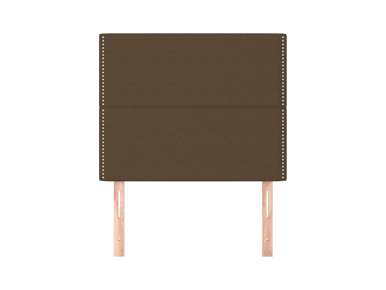 Têtes de lit 2 pcs Marron Foncé 100x5x78/88 cm Tissu FR555296