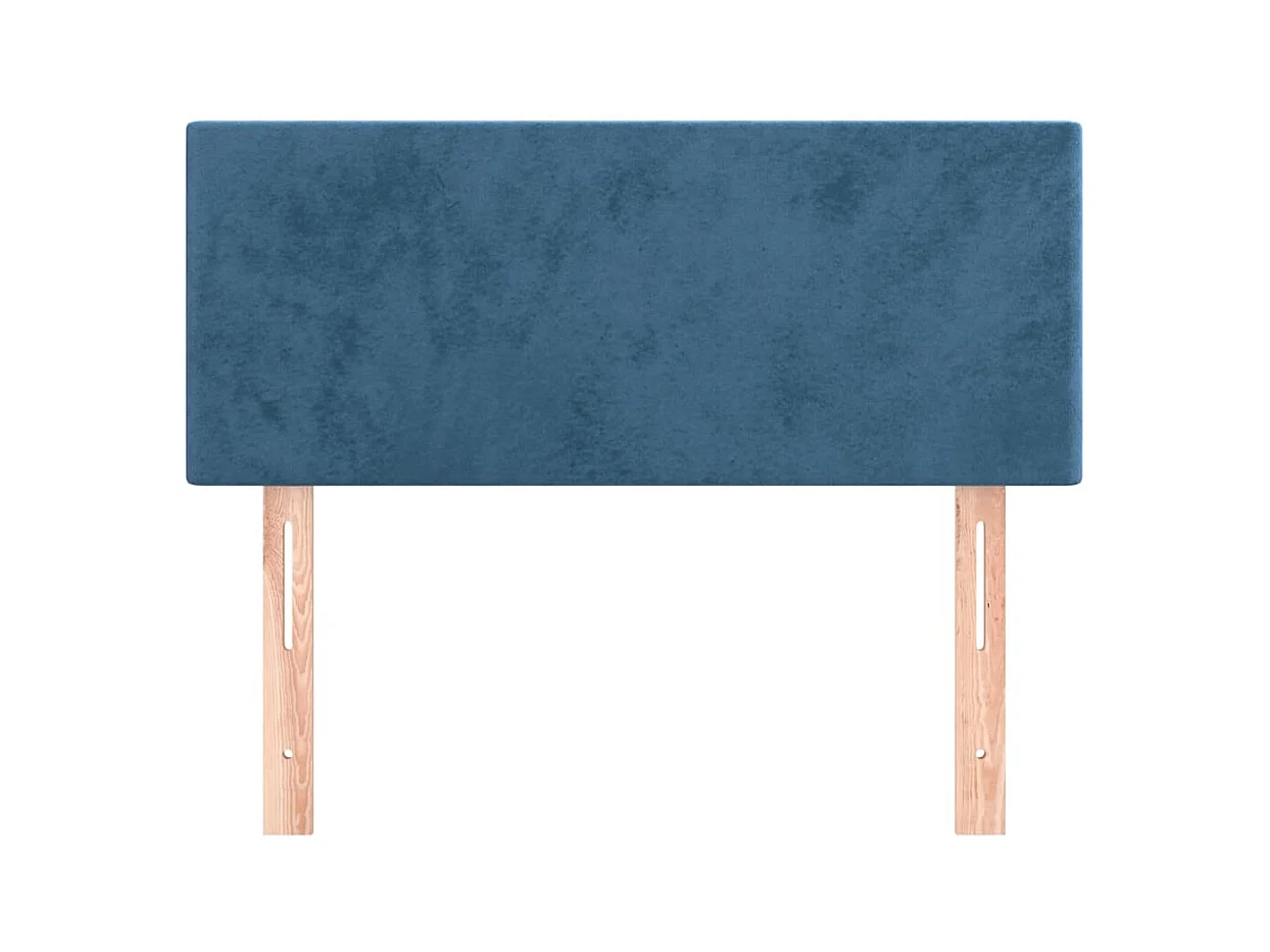 Cabecero de terciopelo azul oscuro 80x5x78/88 cm ES193016