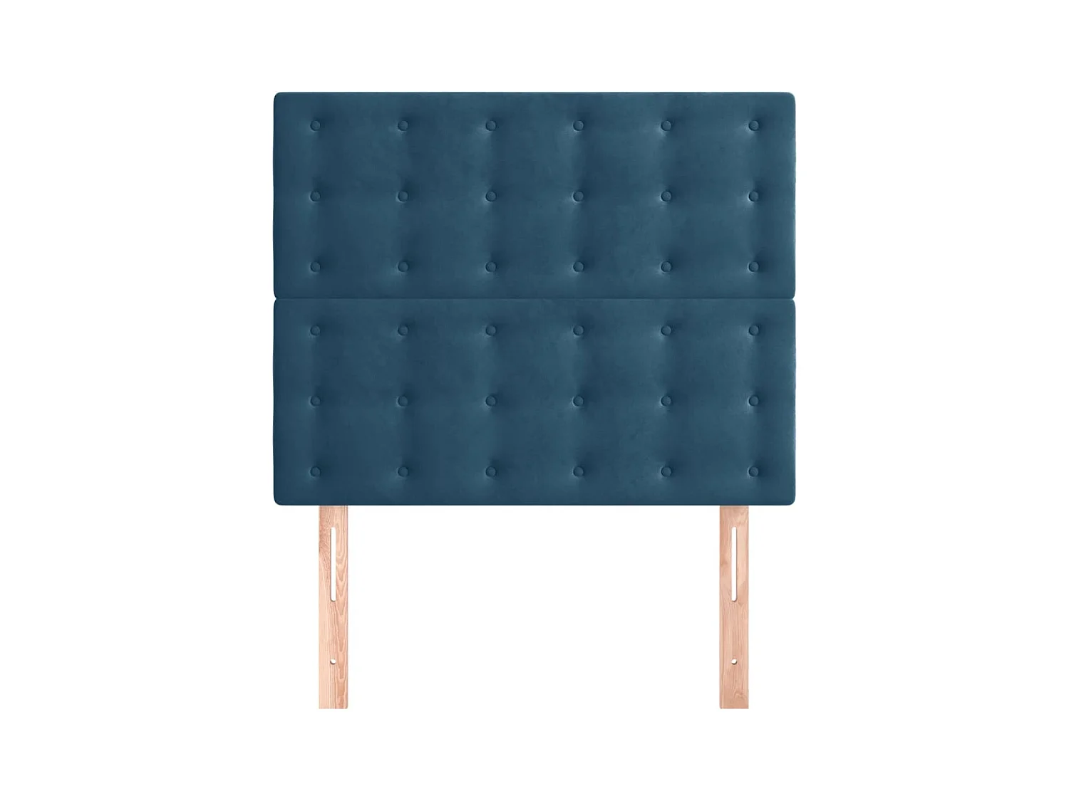 Têtes de lit 2 pcs Bleu foncé 90x5x78/88 cm Velours FR853545