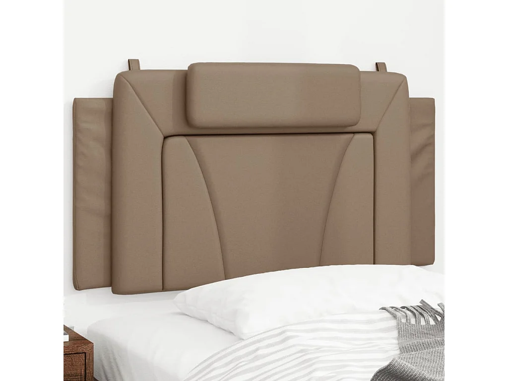 Coussin de tête de lit cappuccino 100 cm similicuir FR758378