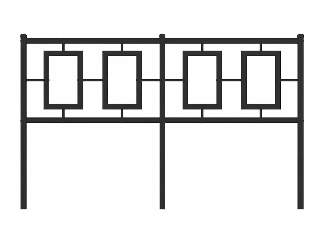 Tête de lit métal noir 140 cm FR351209